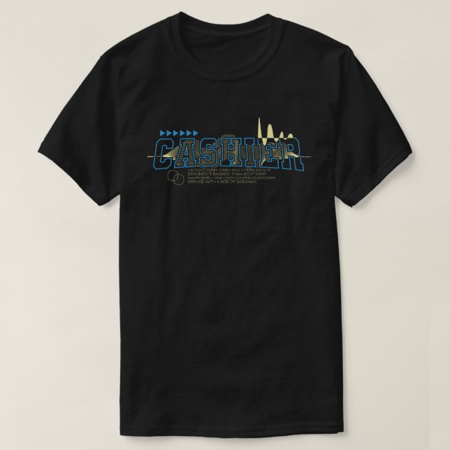 Camiseta Acepto tarjeta, efectivo y cumplidos (Diseño del anverso)