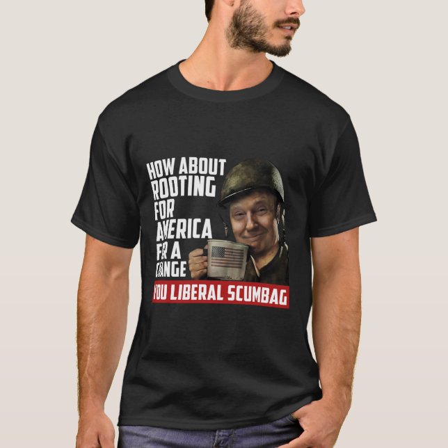 Camiseta Acerca De Apoyar A Estados Unidos Por El Cambio An (Anverso)