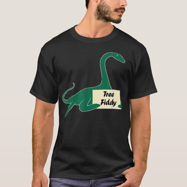 Camiseta Acerca de Tree Fiddy Funny Loch Ness Monster Tee 3 (Anverso)