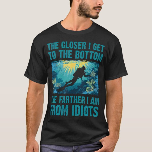 Camiseta Acercándome Al Fondo - Buzo De Buceo Sn (Anverso)