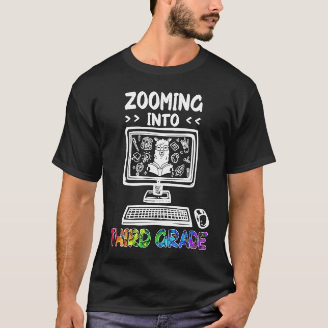 Camiseta Acercándose al tercer grado Regreso a clases 2020  (Anverso)