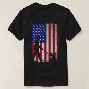 Camiseta Acero de hormigón Bandera Americana Patriótica