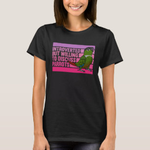 Camiseta Acertada pero con loros de verde peinado