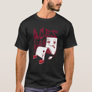 Camiseta Aces High I Jugando Cartas En La Cardiología