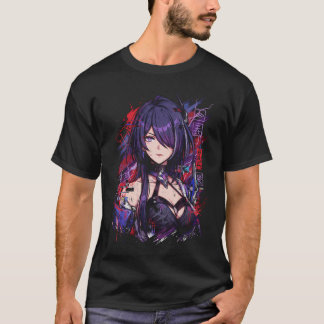 Camiseta Acheron HSR Púrpura Cabello Negro Ojos Rojos Katan