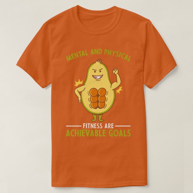 Camiseta Achievable Goals Mental and Physical Fitness Gym M (Diseño del anverso)