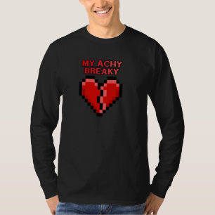 Camiseta Achy Breaky Heart Funny Diseño Pixel