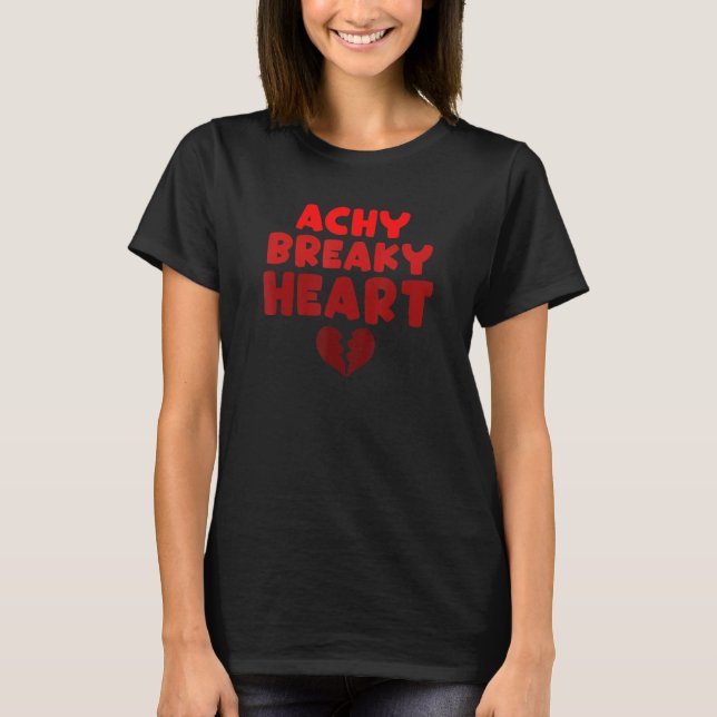 Camiseta Achy Breaky Heart Funny Heart Apparel (Anverso)