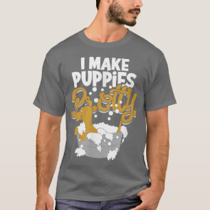 Camiseta acicalamiento de cachorros prettydog