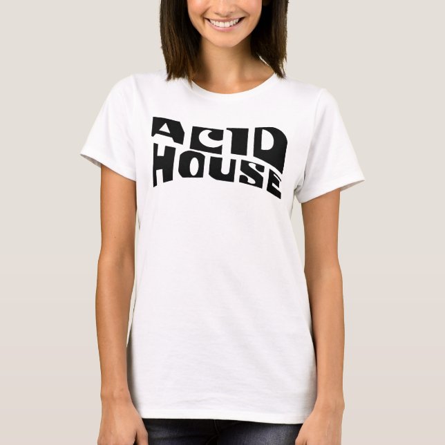 Camiseta Acid House music logo design (Anverso)
