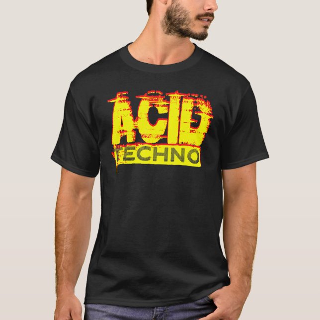 Camiseta Acid Techno 303 Rave DJ Bassline Clubbing Festival (Anverso)