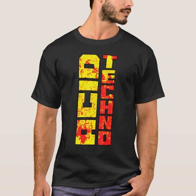 Camiseta Acid Techno Acidcore Rough Remix (Anverso)