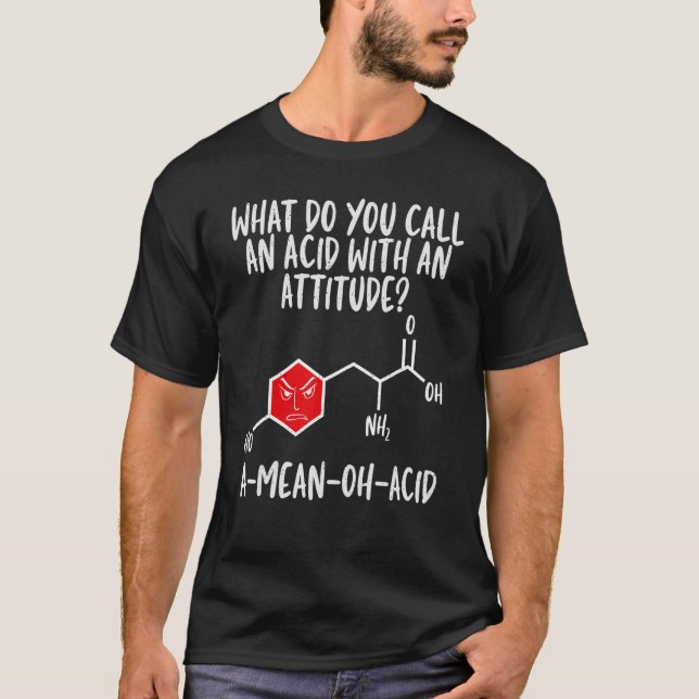 Camiseta Ácido Con Actitud Química Maestra De Ciencia Gráfi (Anverso)