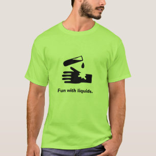 Camiseta Ácido en la mano, diversión con los líquidos