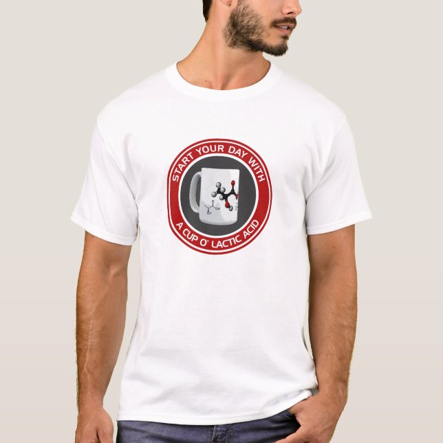 Camiseta Ácido láctico de O de la taza (Anverso)