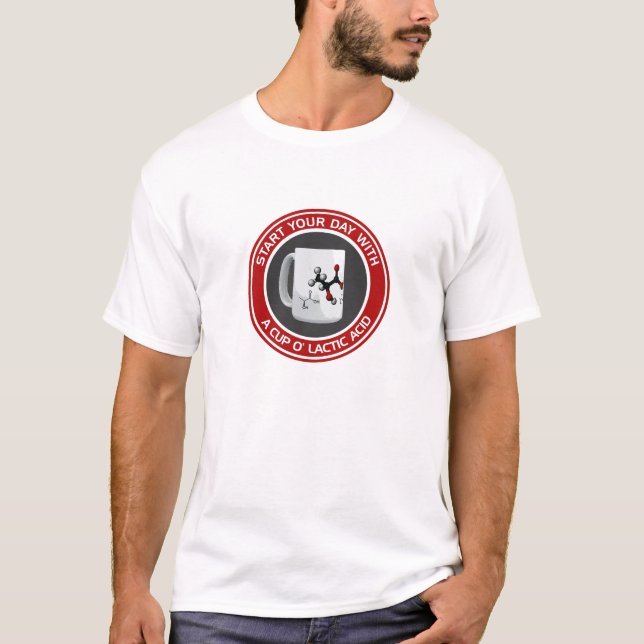 Camiseta Ácido láctico del o de la taza (algodón T) (Anverso)