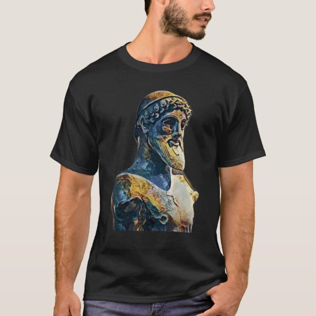 Camiseta Aciente Italia Estatua Romana Resumen Profesor 65 (Anverso)