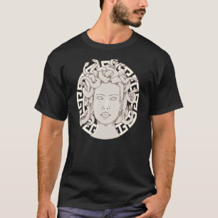 Camiseta Acientes dioses griegos Medusa cabeza retrato arte