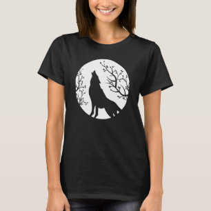 Camiseta Aclamando En El Gótico Lobo Gótico De La Luna 2