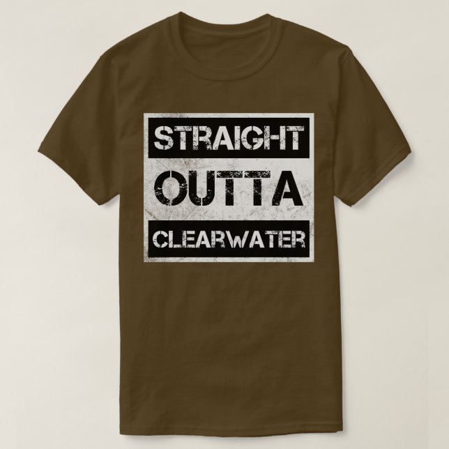Camiseta Aclaramiento de salida recta Aguas nítidas Florida (Diseño del anverso)