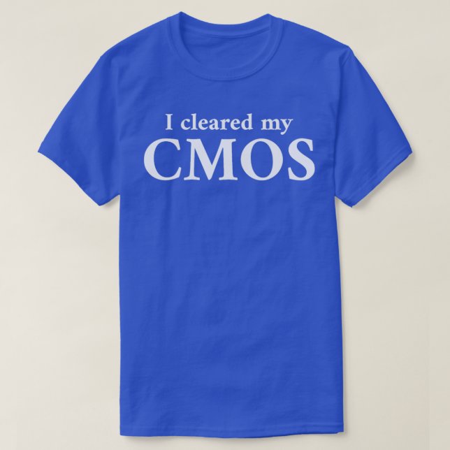 Camiseta Aclaré mi blanco CMOS (Diseño del anverso)