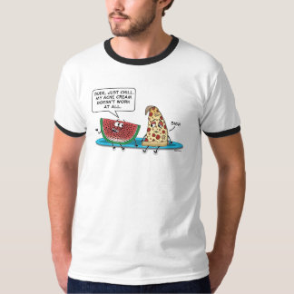 Camiseta Acné adolescente de la comida