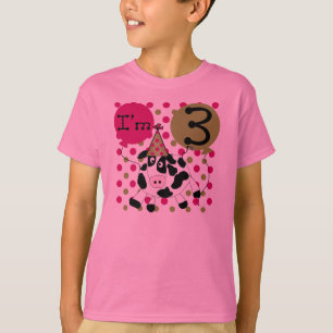 Camiseta Acobarde el 3ro cumpleaños (el rosa)