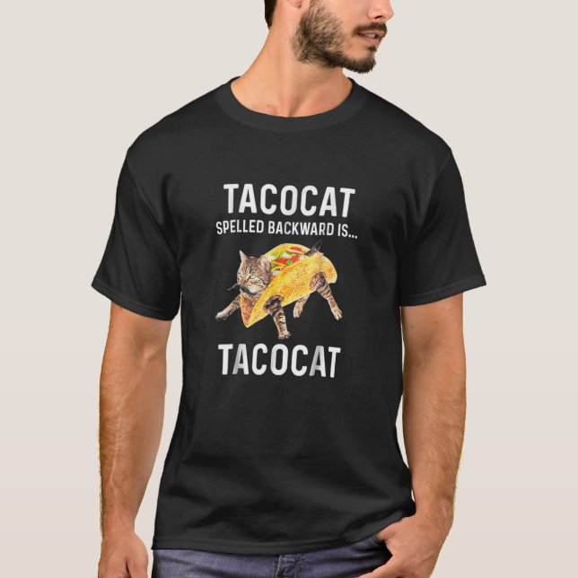 Camiseta Acocat Spelled Backward Is Acocat Love Cat And Aco (Anverso)