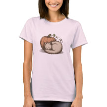 Acogedor gato y calabaza - Diseño de otoño