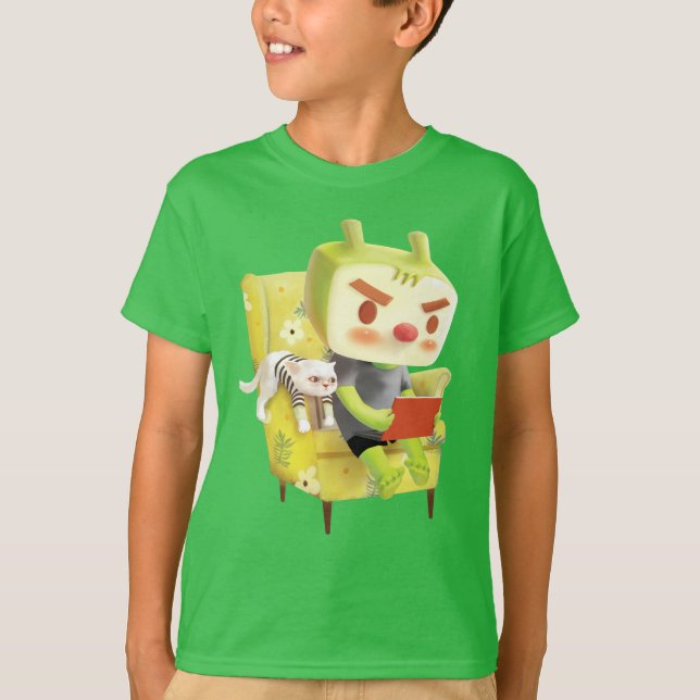 Camiseta Acogedor tiempo de lectura con Mascota (Anverso)