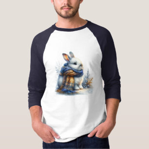 Camiseta Acogedores Deseos De Invierno Al Conejo Especial D