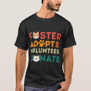 Camiseta ACOGER ADOPTAR VOLUNTARIADO DONAR Refugio de Resca