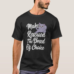 Camiseta Acogiendo Animales Refugio de Gatos Rescatista de