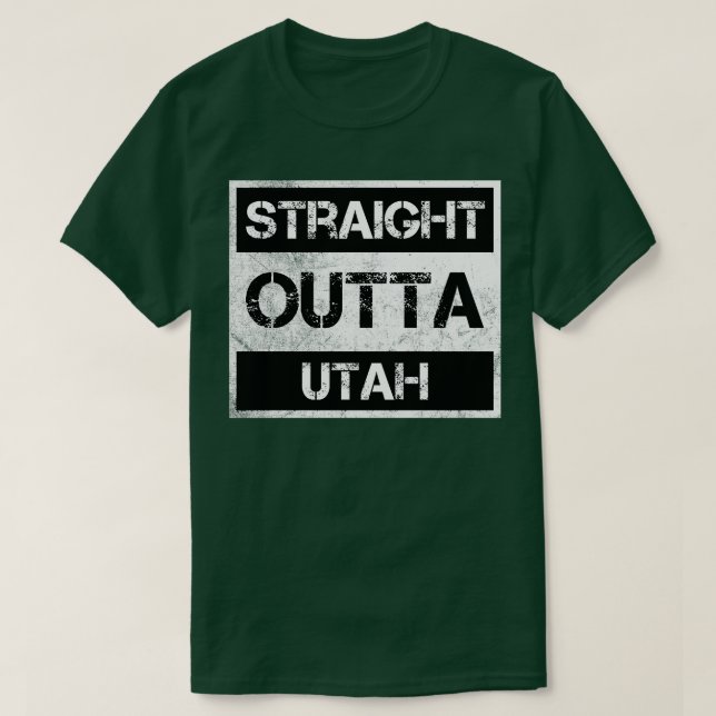 Camiseta Acompañante directo fuera de Utah UT Vintage (Diseño del anverso)