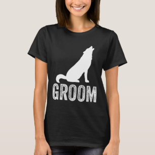 Camiseta Acompañantes de novio lobo despedida de soltero eq