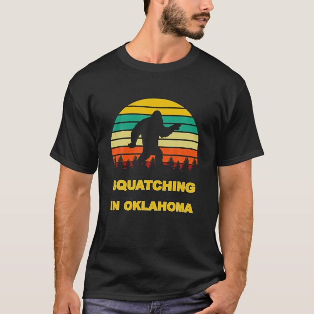 Camiseta Acondicionamiento En Oklahoma Sasquatch Yeti Sight (Anverso)