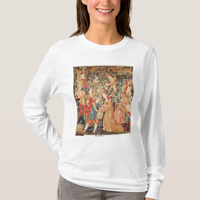 Camiseta Acopio de las uvas, detalle de la cosecha de la (Anverso)