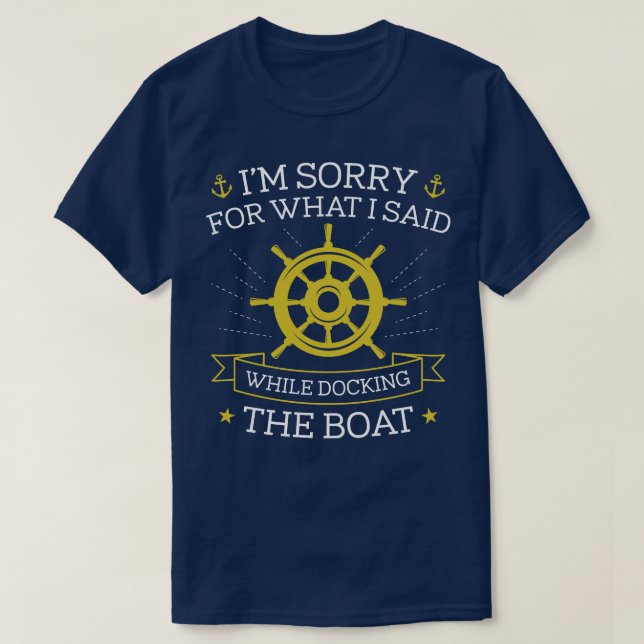 Camiseta Acoplando el barco (Diseño del anverso)