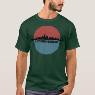Camiseta Acorazado alemán Bismarck Edición barco de la SGM