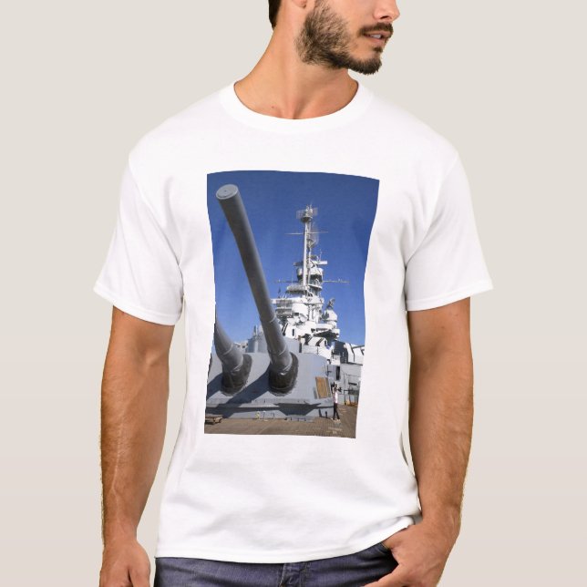 Camiseta Acorazado de USS Alabama en el monumento del (Anverso)