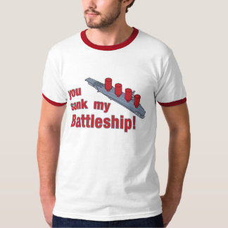 Camiseta acorazado usted hundió mi acorazado retro