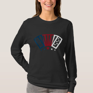 Camiseta Acordeón aéreo de la idea musical de la bandera es
