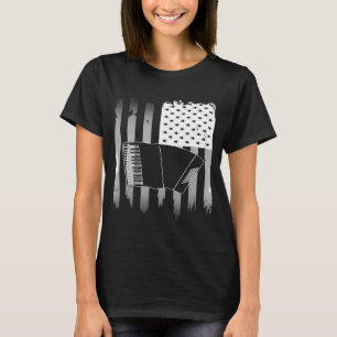 Camiseta Acordeón Bandera Estadounidense 4 De Julio Acordeo