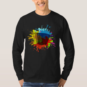 Camiseta Acordeón colorido