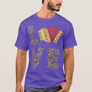 Camiseta Acordeón de aire Amo Amo Acordeonista Polka Lover