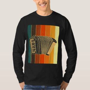 Camiseta Acordeón estilo acordeón retro estilo armónico