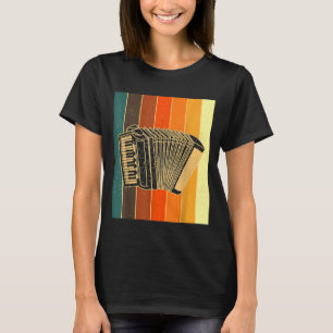 Camiseta Acordeón estilo acordeón retro estilo armónico