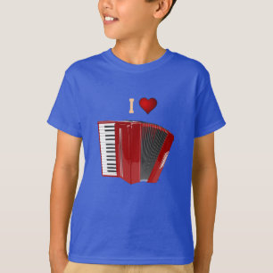 Camiseta Acordeón: Me encanta mi acordeón rojo