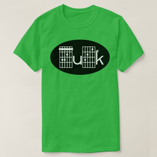 Camiseta acordes de guitarra de fck (Diseño del anverso)
