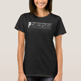 Camiseta acordes de guitarra paz Guita